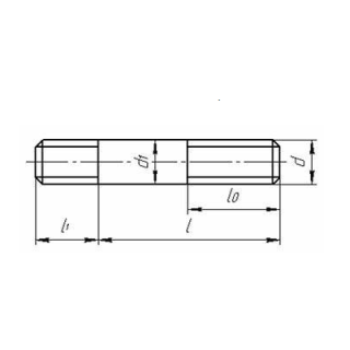 Шпилька с ввинчиваемым концом для фланцевых соединений ГОСТ 26-2039-96 - фото - 1